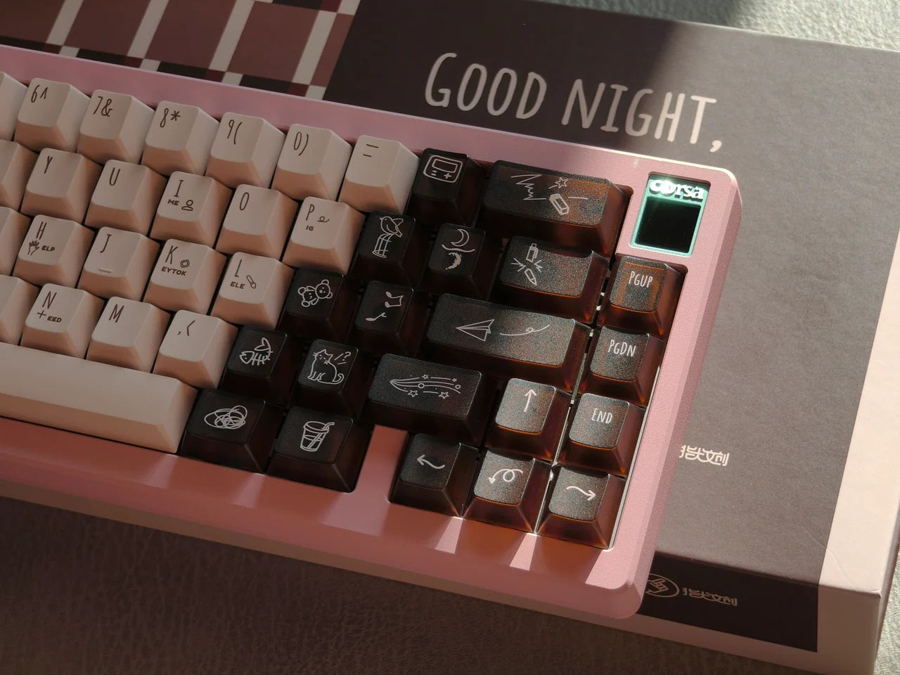 LeleLab x KeyTok Good Night,Cocoa Keycap