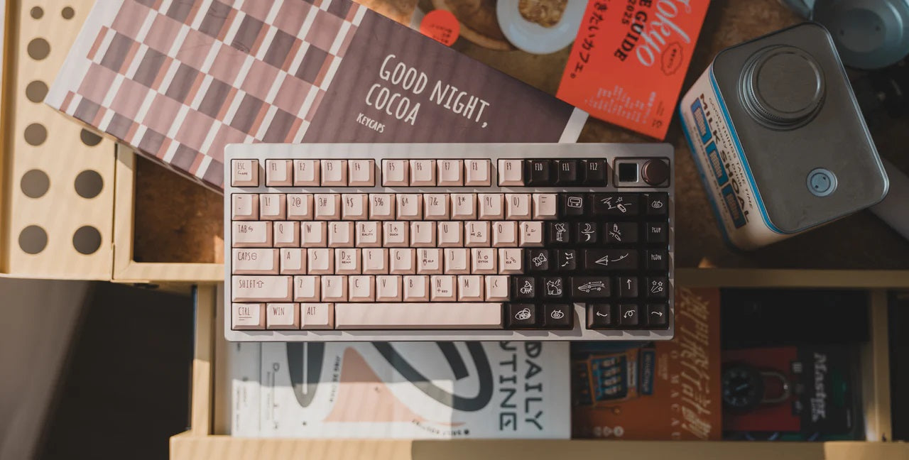 LeleLab x KeyTok Good Night,Cocoa Keycap