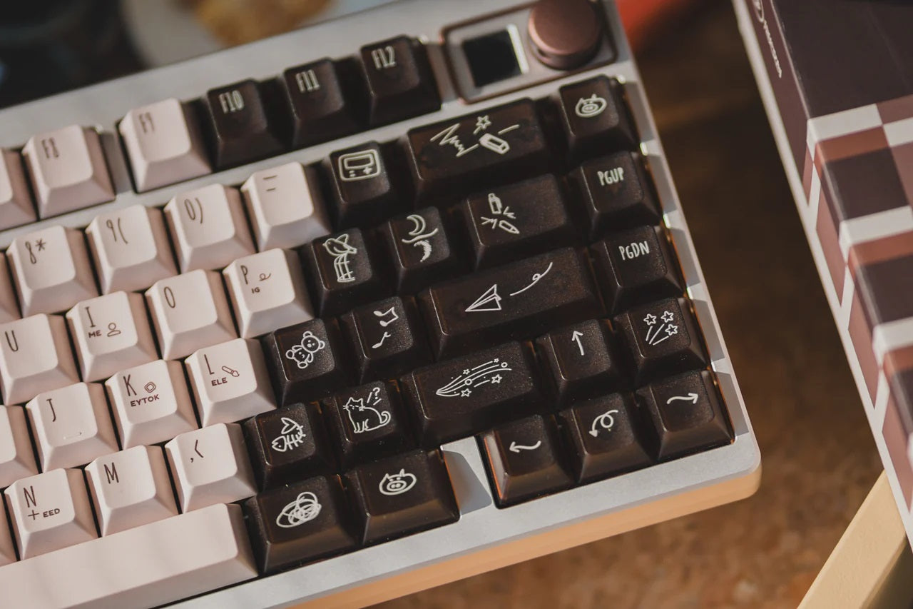 LeleLab x KeyTok Good Night,Cocoa Keycap