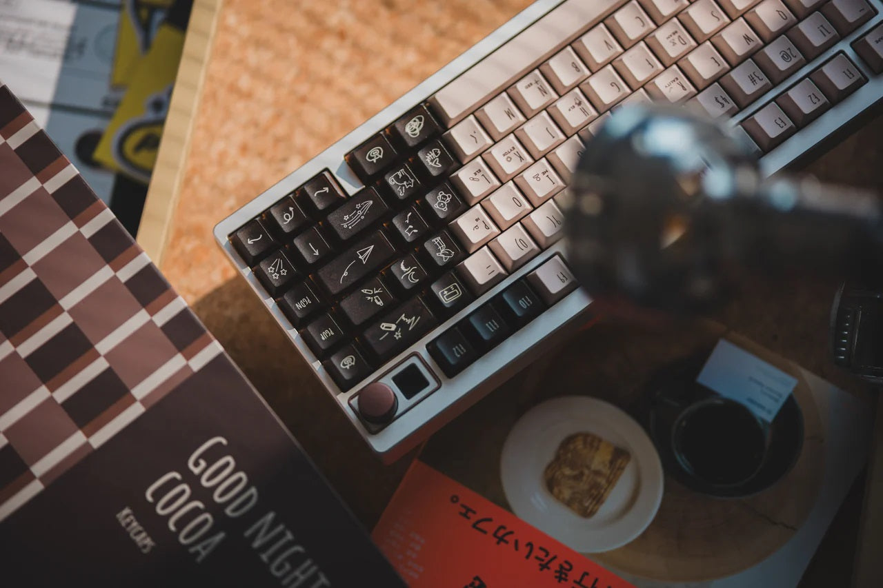 LeleLab x KeyTok Good Night,Cocoa Keycap