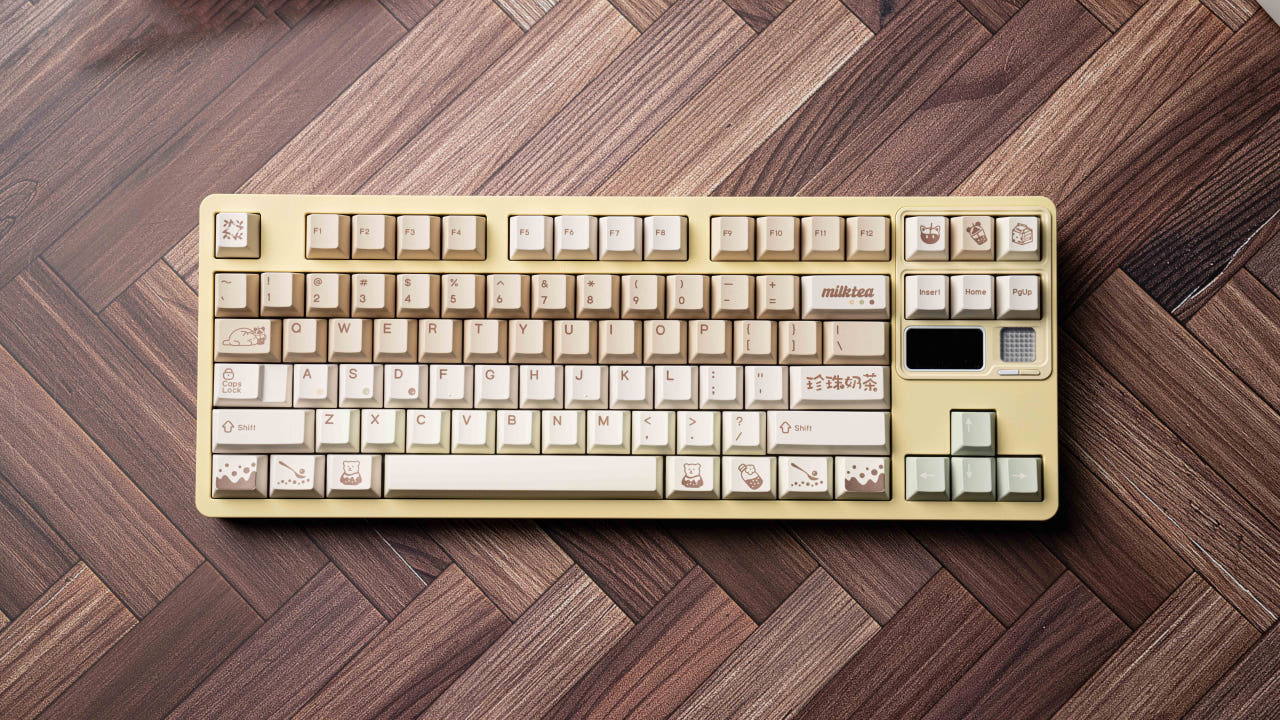 Qwertykeys Milk Tea Keycaps