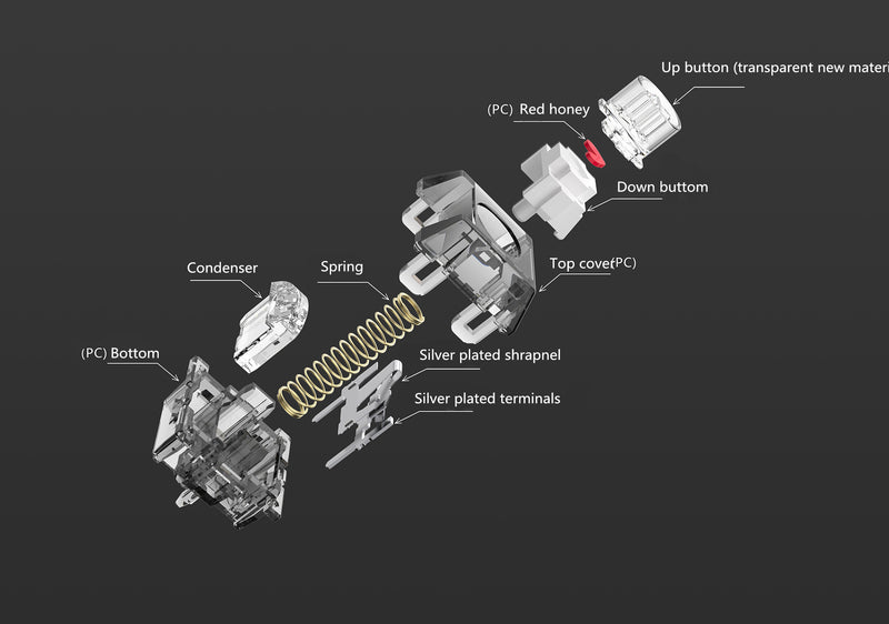 TTC Titan's Heart Linear Switch (10pcs)
