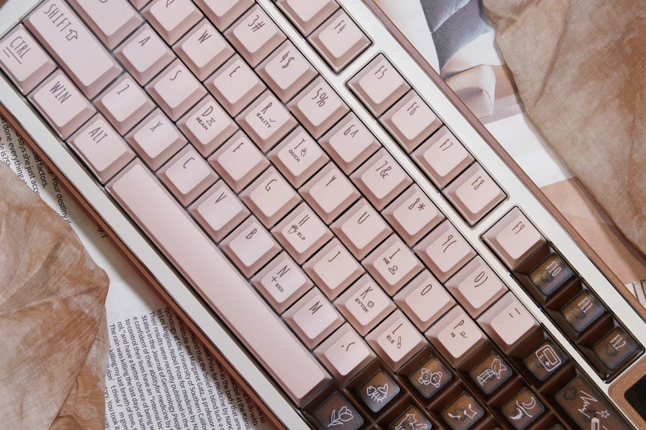 LeleLab x KeyTok Good Night,Cocoa Keycap