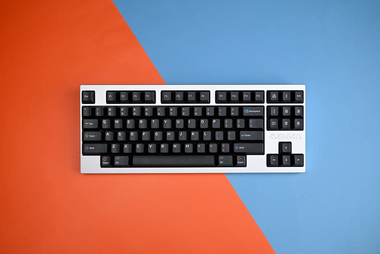 KAP White on Black keycap