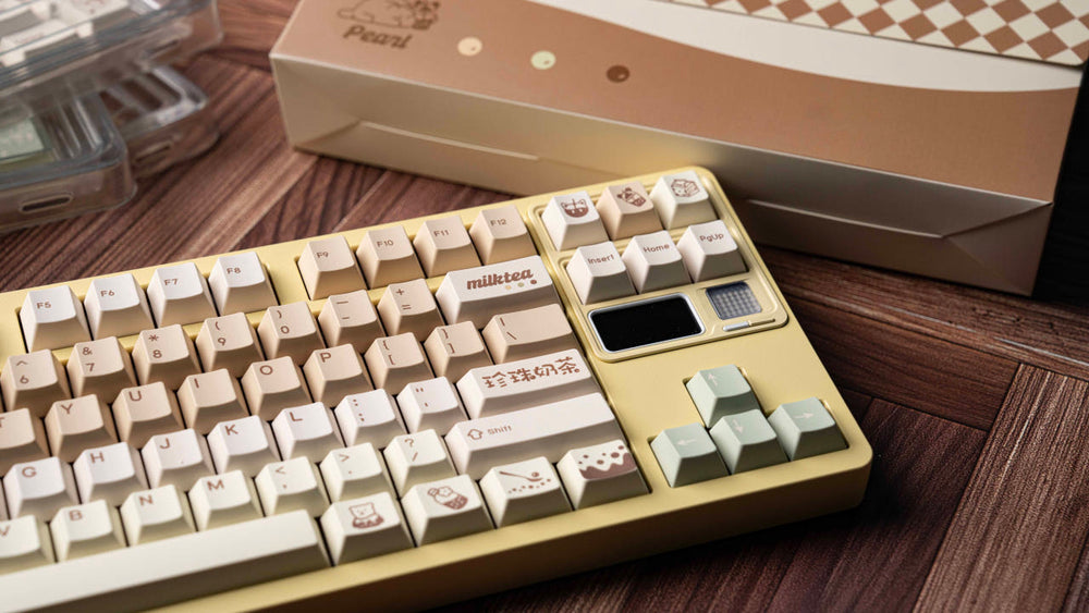Qwertykeys Milk Tea Keycaps