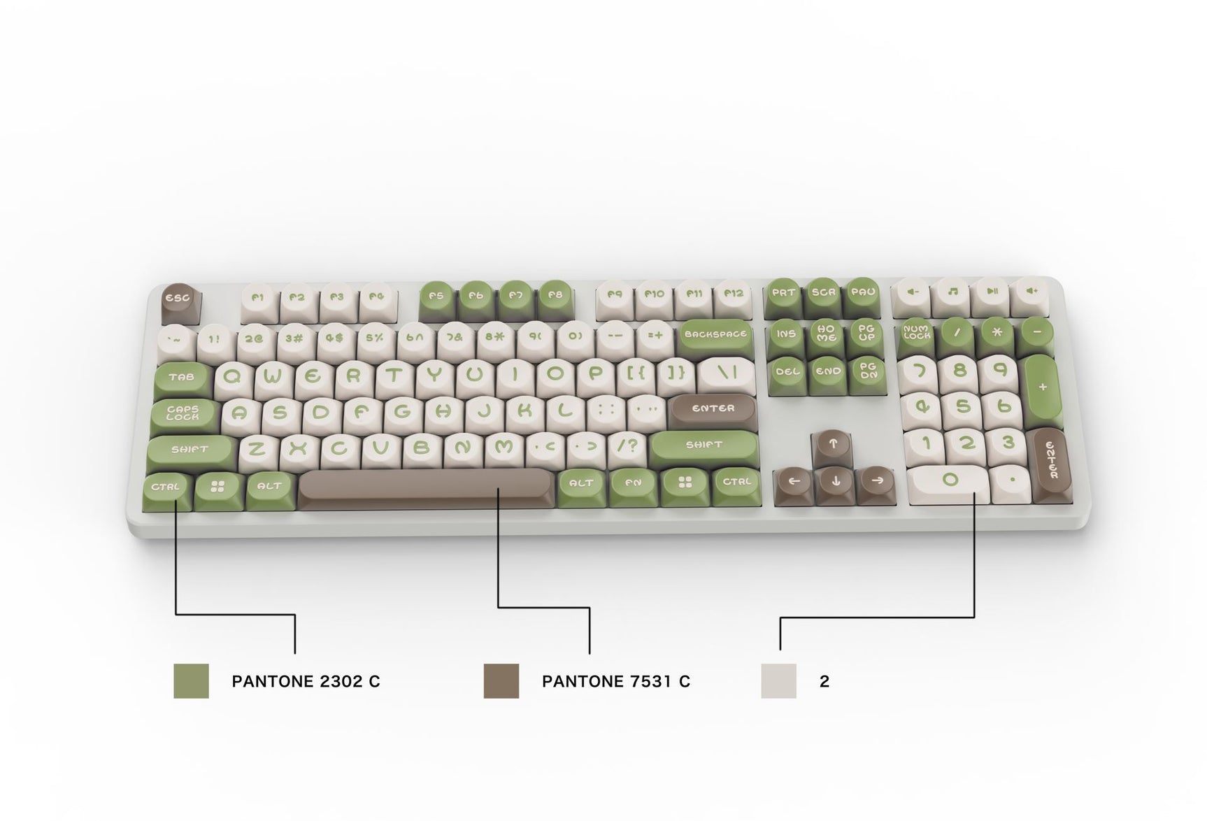 Contrast Color MOA Keycaps