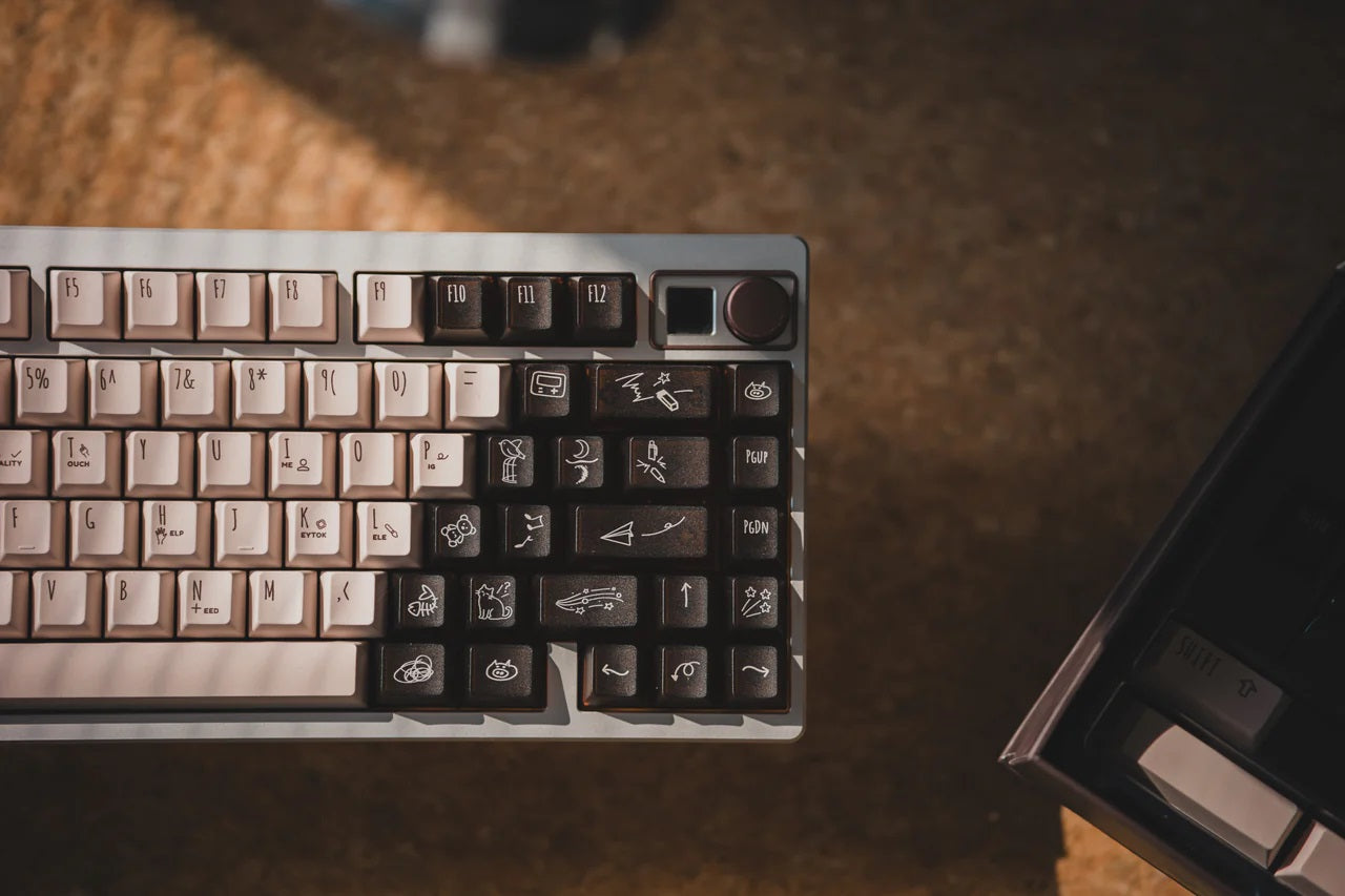 LeleLab x KeyTok Good Night,Cocoa Keycap