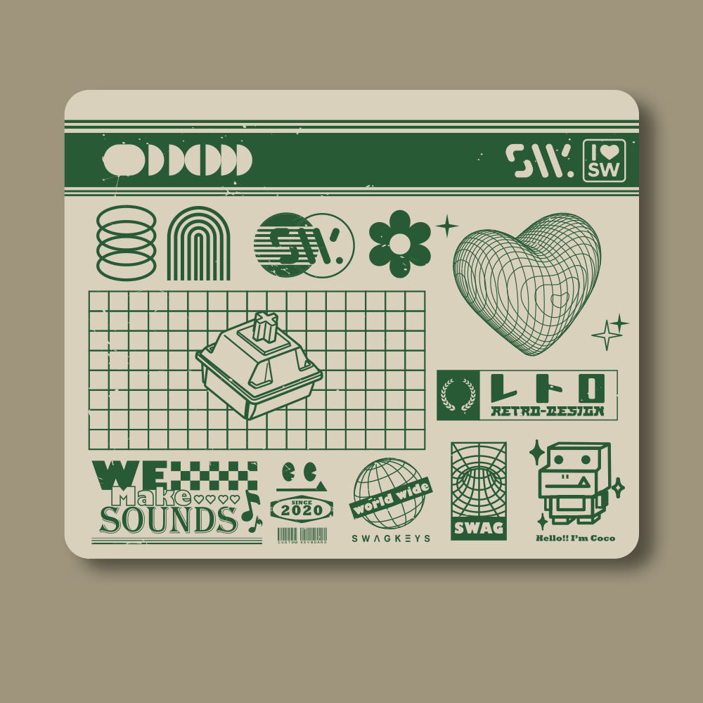 SW x Kyodiy Vintage Green Mousepad