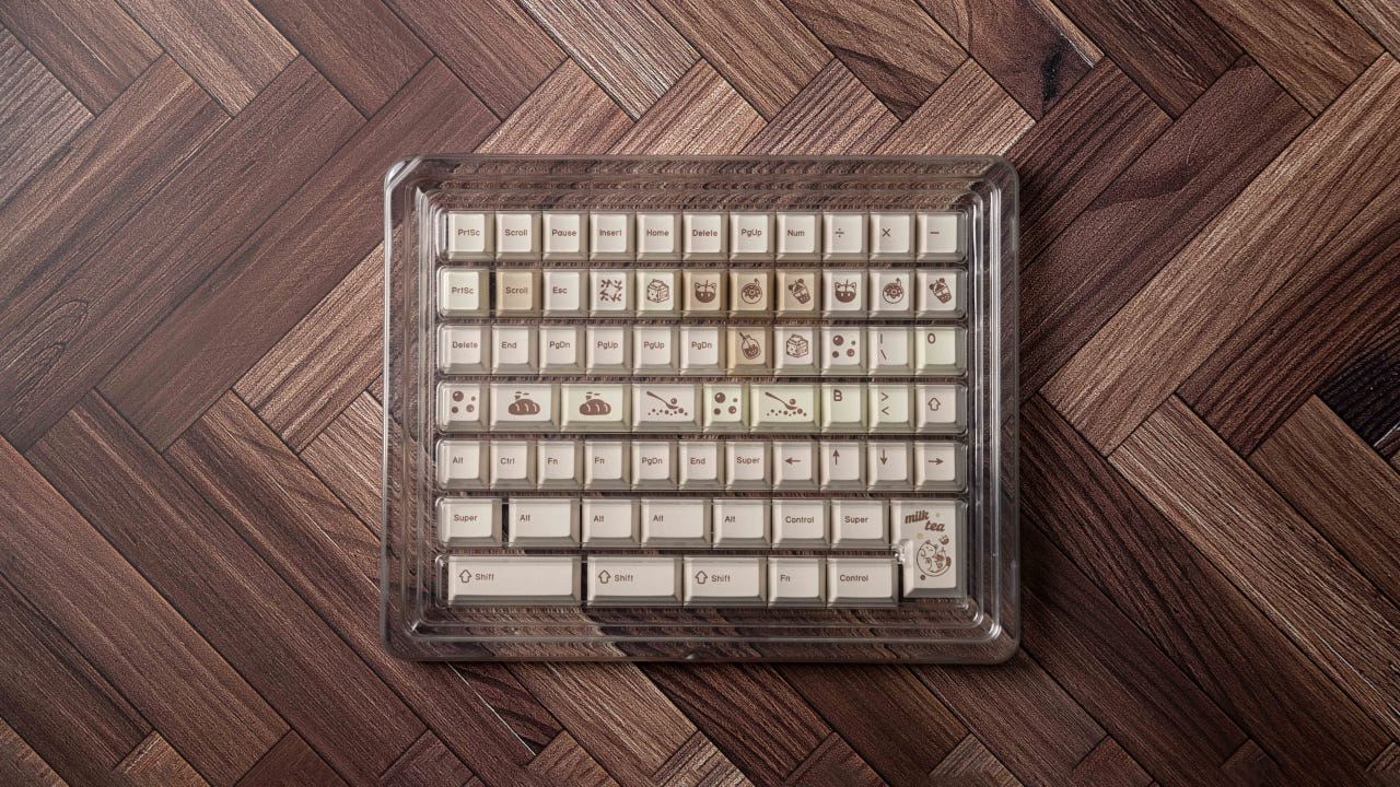 Qwertykeys Milk Tea Keycaps