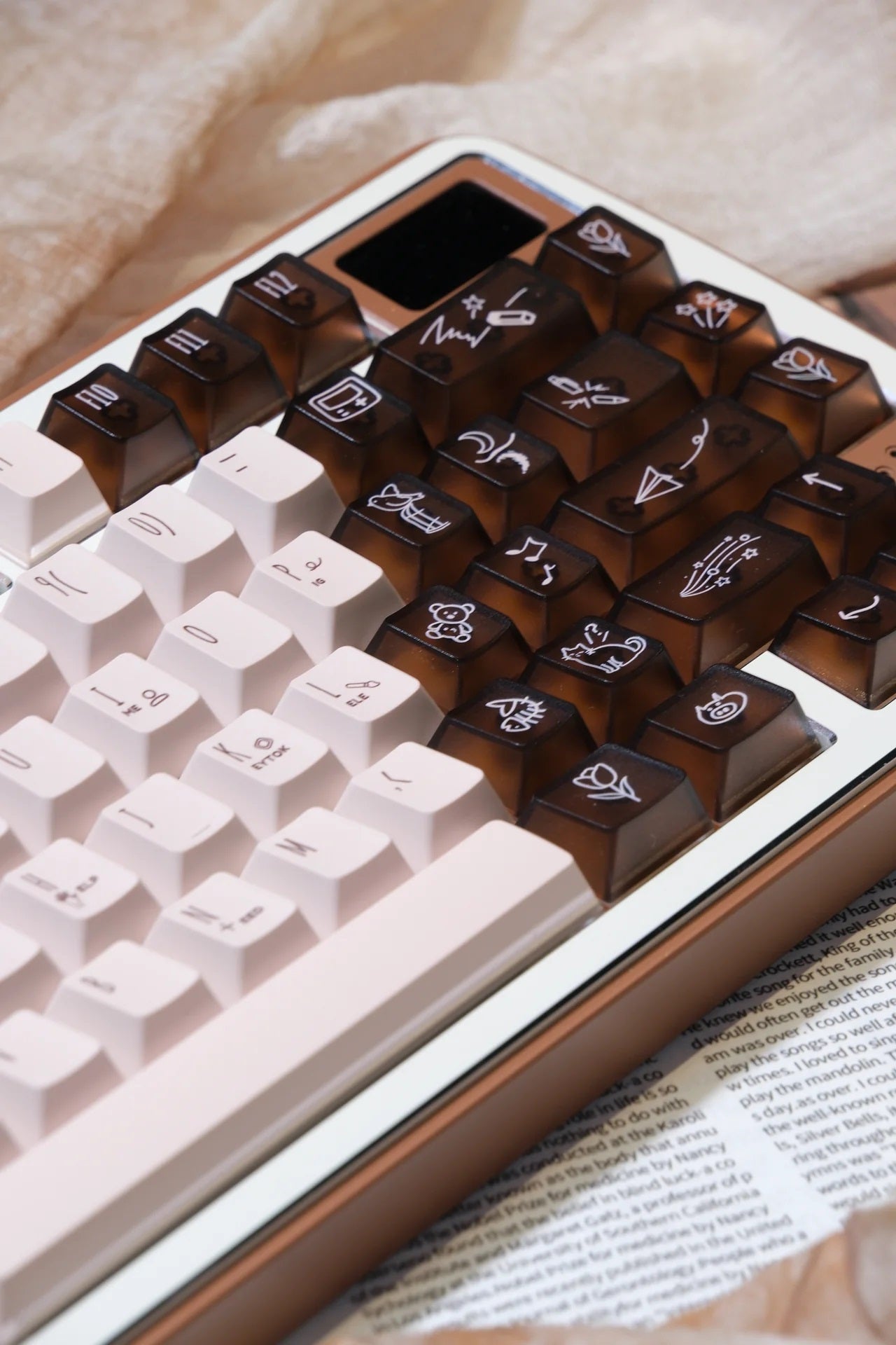 LeleLab x KeyTok Good Night,Cocoa Keycap
