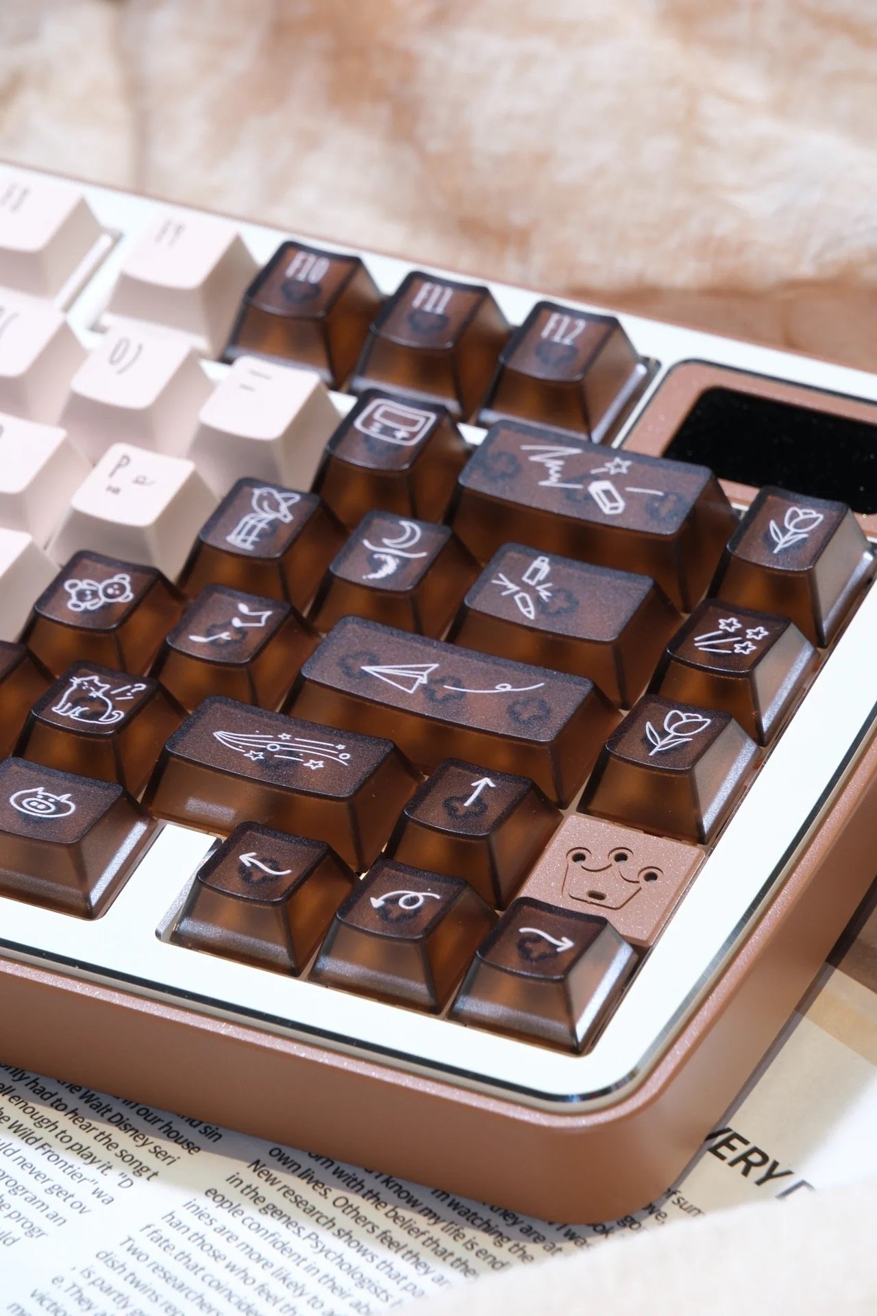 LeleLab x KeyTok Good Night,Cocoa Keycap