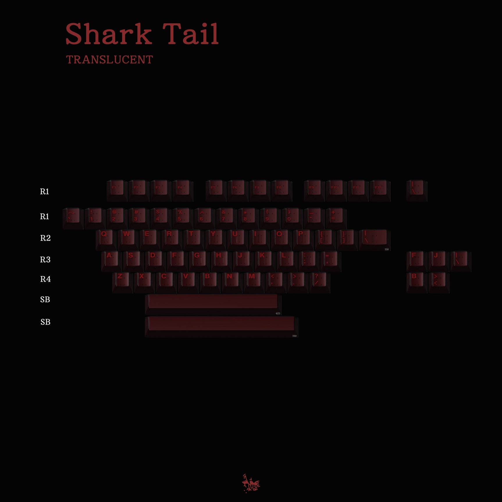 MW  Shark Tail Keycaps