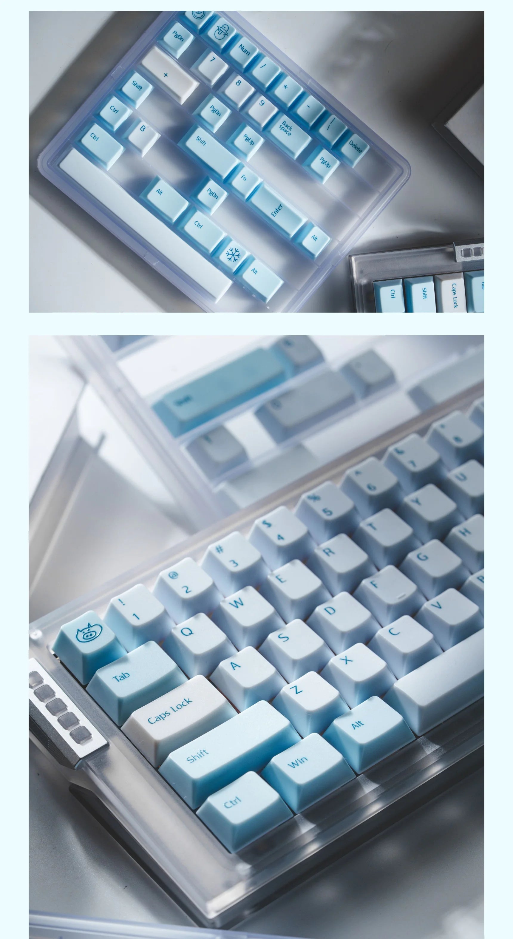 Lelelab X Cheese Snowspire Lake Keycap