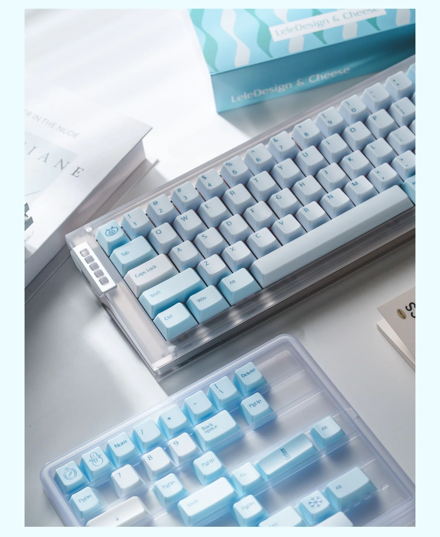 Lelelab X Cheese Snowspire Lake Keycap