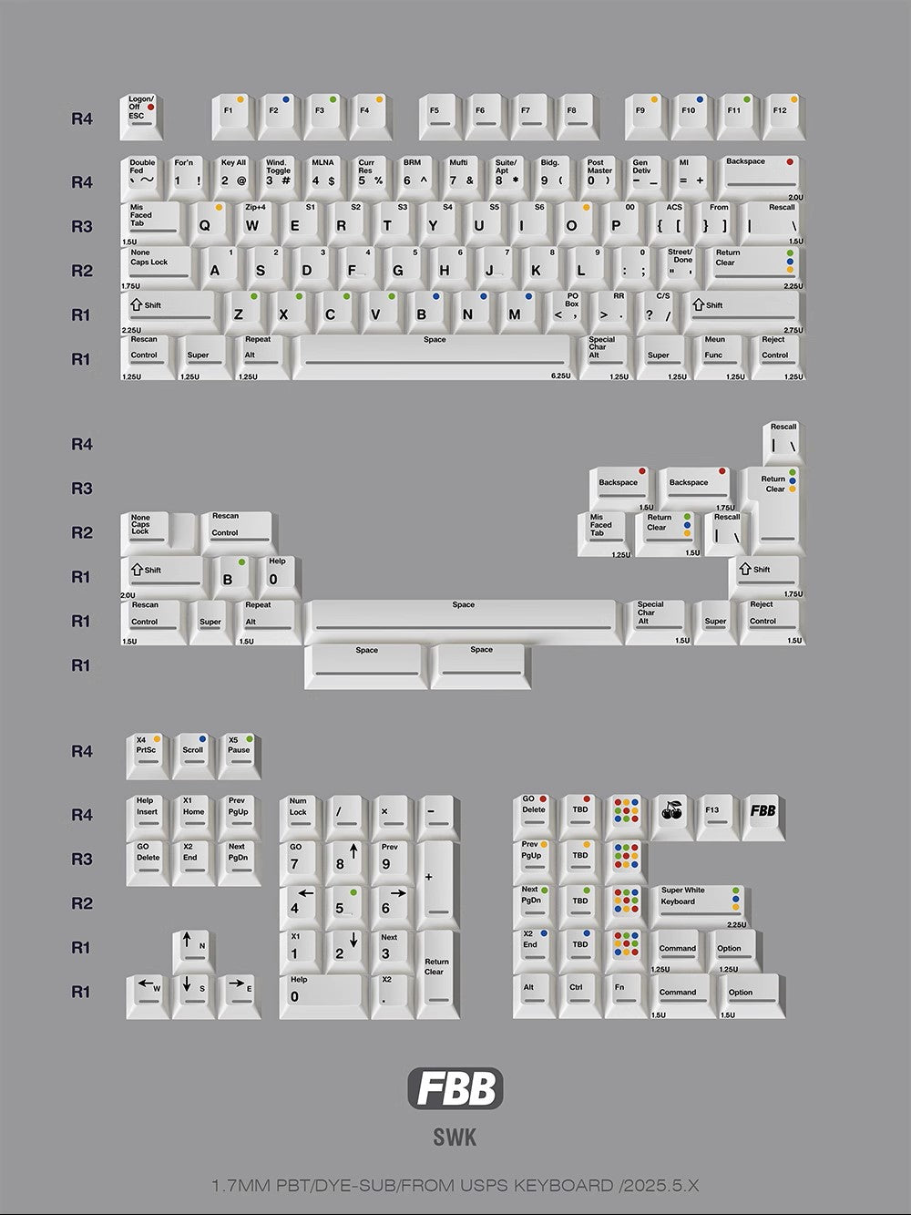 FBB SWK Keycaps