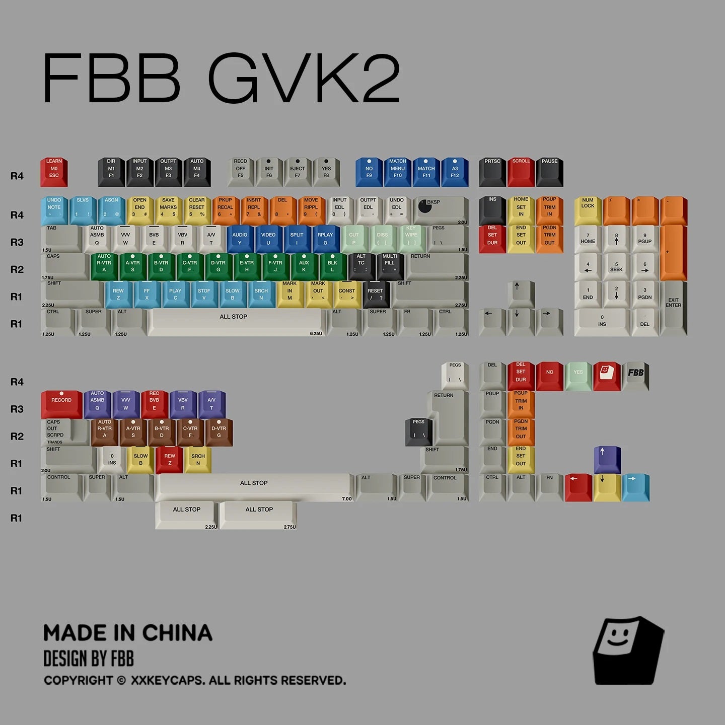 FBB GVK2 Keycaps