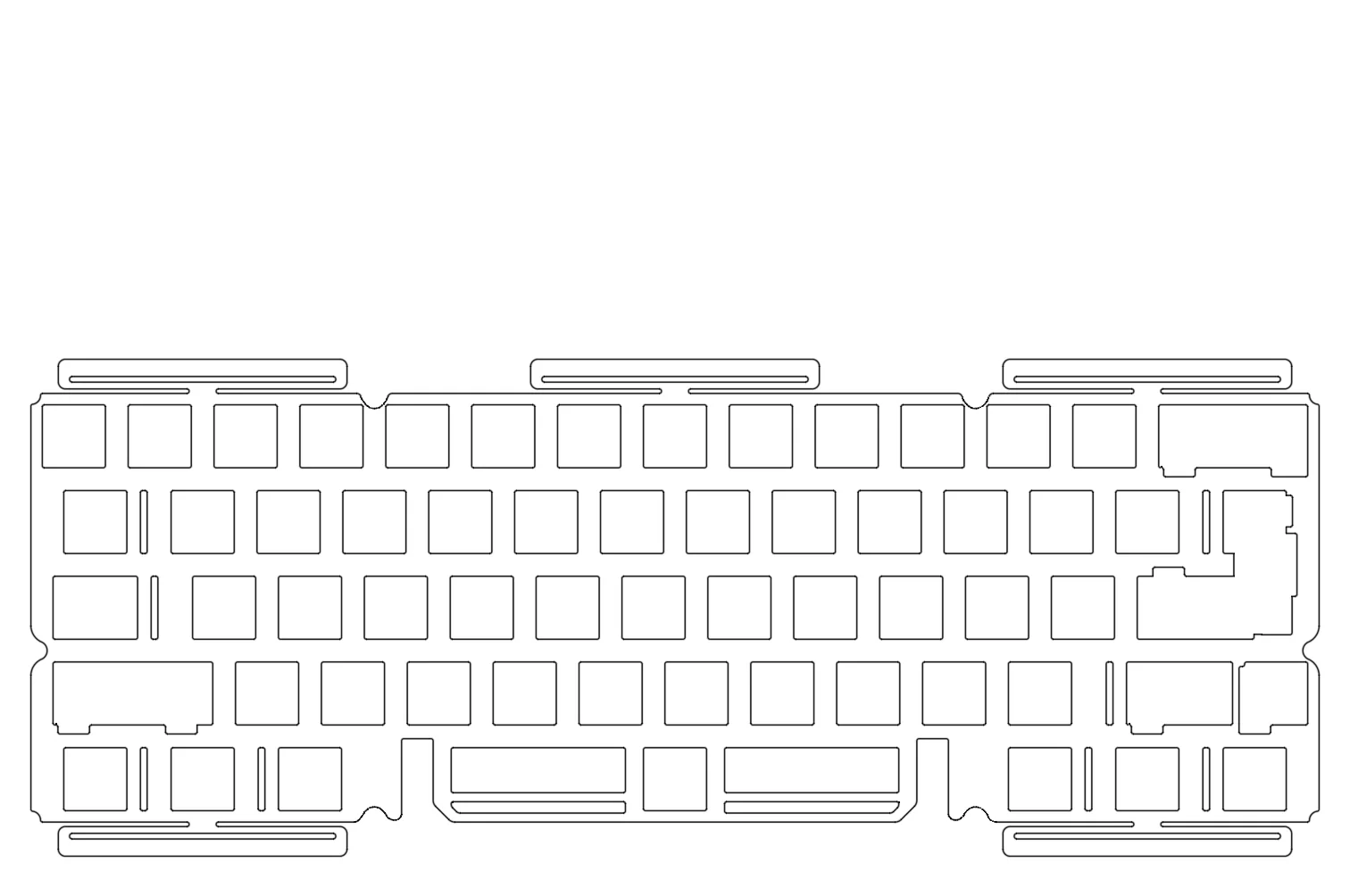 Bowl Keyboard - Oblique Parts